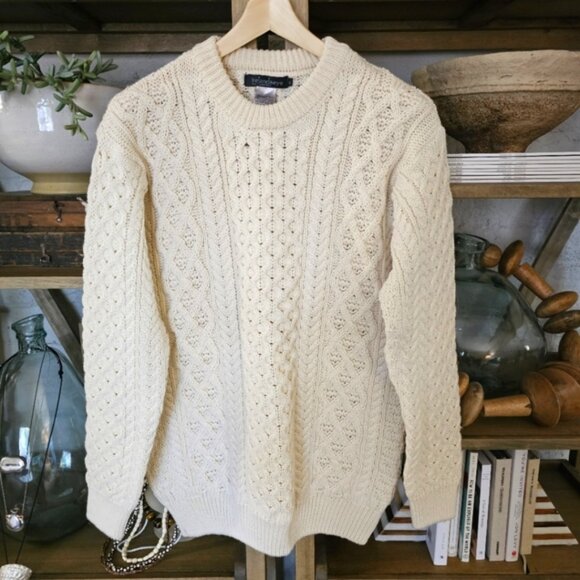Heritage Irish Knit Sweater – 100% Virgin Wool – Made in Dublin, Ireland – Sz XL - Picture 3 of 12